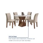 Conjunto Mesa Barcelona 100cmx100cm 4 Cadeiras Espanha Tampo
