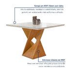 Conjunto Mesa Barcelona 100cmx100cm 4 Cadeiras Espanha Tampo