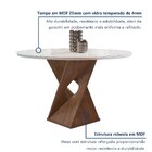 Conjunto Mesa Barcelona 100cmx100cm 4 Cadeiras Espanha Tampo