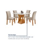 Conjunto Mesa Barcelona 100cmx100cm 4 Cadeiras Espanha Tampo