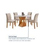 Conjunto Mesa Barcelona 100cmx100cm 4 Cadeiras Espanha Tampo