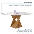 Conjunto Mesa Barcelona 120cmx120cm 6 Cadeiras Espanha Tampo