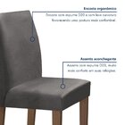 Conjunto Mesa Barcelona 120cmx120cm 6 Cadeiras Espanha Tampo