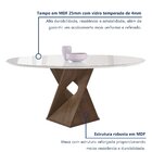 Conjunto Mesa Barcelona 120cmx120cm 6 Cadeiras Espanha Tampo