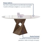 Conjunto Mesa Barcelona 120cmx120cm 6 Cadeiras Espanha Tampo