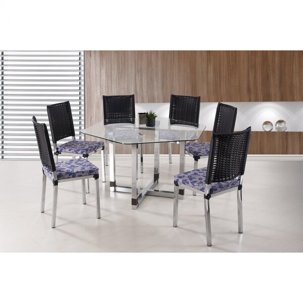Conjunto Mesa Barcelona Com 6 Cadeiras Lorenza Novabras Incol