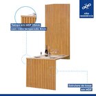 Conjunto Mesa Bella Ripada 120cm Com 4 Cadeiras Arizona Tampo