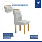 Conjunto Mesa Bella Ripada 120cm Com 4 Cadeiras Arizona Tampo