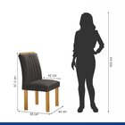 Conjunto Mesa Bella Ripada 120cm Com 4 Cadeiras Arizona Tampo