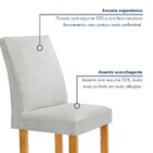 Conjunto Mesa Bella Ripada 120cm Com Painel Espelhado Tampo B