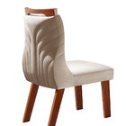 Conjunto Mesa Berlim Para Sala De Jantar Com Tampo De Vidro E