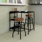 Conjunto Mesa Bistrô 2 Banqueta Aço Giratória Espresso Móveis