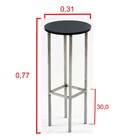 Conjunto Mesa Bistrô Alta Alabama Com 2 Banquetas Kassel - Ve