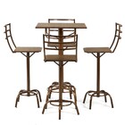 Conjunto Mesa Bistrô Alta Gourmet Milão Com 4 Banquetas Venez