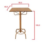 Conjunto Mesa Bistrô Alta Gourmet Milão Com 4 Banquetas Venez