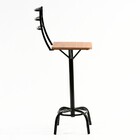 Conjunto Mesa Bistrô Alta Milão Com 3 Banquetas Veneza- Preto