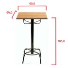 Conjunto Mesa Bistrô Alta Milão Com 3 Banquetas Veneza- Preto