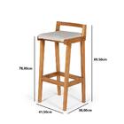 Conjunto Mesa Bistrô Alta Redonda Murilo 70cm Preta Com 2 Ban