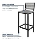 Conjunto Mesa Bistrô Bar Tampo Madeira Maciça Ripado 70cm Com