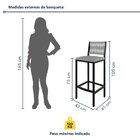 Conjunto Mesa Bistrô Bar Tampo Madeira Maciça Ripado 70cm Com