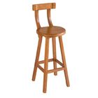 Conjunto Mesa Bistrô Com 2 Banqueta Alta Girafa Madeira Maciça