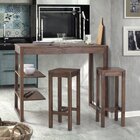 Conjunto Mesa Bistrô Com 2 Banquetas Jerivá Cabecasa Madeirao