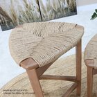 Conjunto Mesa Bistrô Dália Ø80 Tampo Madeira E 04 Banquetas A