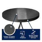 Conjunto Mesa Bistrô E 2 Banquetas Barcelona Salaone Preto/ma