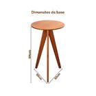 Conjunto Mesa Bistrô E 2 Banquetas Madeira Maciça, Estofada E