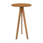 Conjunto Mesa Bistrô E 3 Banquetas Madeira Maciça, Estofada E