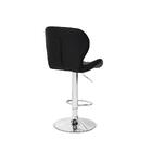 Conjunto Mesa Bistrô Geovana 60cm Preta Com 2 Banquetas Slim