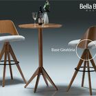 Conjunto Mesa Bistrô Lommel E 2 Banquetas Malme Estofadas Com