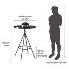 Conjunto Mesa Bistrô Viena E 2 Banquetas Barcelona 96cm - Sal