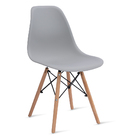 Conjunto Mesa Branca Eames 110cm E 5 Cadeiras Eames Cinza