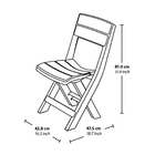 Conjunto Mesa Cadeira Plástica Dobrável 2 Lugares Baru Rimax