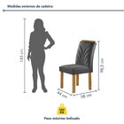 Conjunto Mesa Carolina 90cmx90cm Com 4 Cadeiras Carolina Tamp