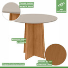 Conjunto Mesa Celebrare 100cm Tampo Mdf/vidro 4 Cadeiras Athe