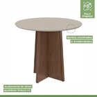 Conjunto Mesa Celebrare 100x100cm Tampo Mdf 4 Cadeiras Athena