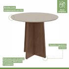 Conjunto Mesa Celebrare 100x100cm Tampo Mdf 4 Cadeiras Athena