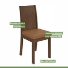 Conjunto Mesa Celebrare 100x100cm Tampo Mdf 4 Cadeiras Athena