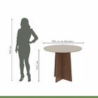 Conjunto Mesa Celebrare 100x100cm Tampo Mdf 4 Cadeiras Athena