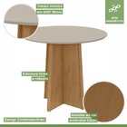 Conjunto Mesa Celebrare 100x100cm Tampo Mdf 4 Cadeiras Athena