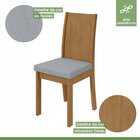 Conjunto Mesa Celebrare 100x100cm Tampo Mdf 4 Cadeiras Athena