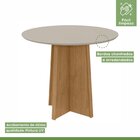 Conjunto Mesa Celebrare 100x100cm Tampo Mdf 4 Cadeiras Athena