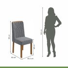 Conjunto Mesa Celebrare 90cm Tampo Mdf 4 Cadeiras Exclusive M