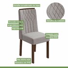 Conjunto Mesa Celebrare 90cm Tampo Mdf 4 Cadeiras Exclusive M