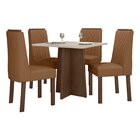 Conjunto Mesa Celebrare 90cm Tampo Mdf 4 Cadeiras Exclusive M