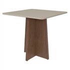 Conjunto Mesa Celebrare 90cm Tampo Mdf/vidro 4 Cadeiras Athen
