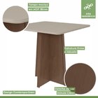 Conjunto Mesa Celebrare 90cm Tampo Mdf/vidro 4 Cadeiras Athen