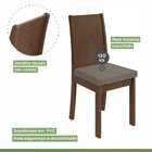 Conjunto Mesa Celebrare 90cm Tampo Mdf/vidro 4 Cadeiras Athen